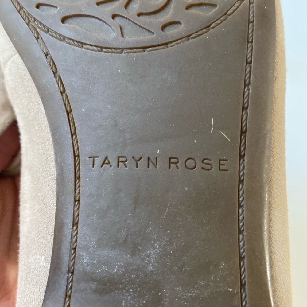 Taryn Rose Blythe Genuine Suede Mules/Flats 3D Flower Size 7B/37 - Picture 13 of 13
